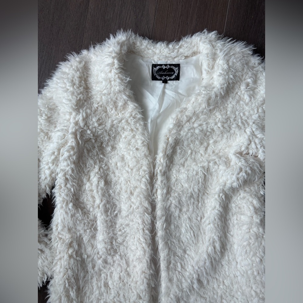 AMBIANCE Fuzzy Teddy Coat